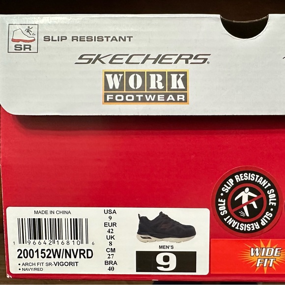 Skechers Work Arch Fit Men’s Shoes 9W - Picture 9 of 10